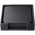 Dacasso Limited, Inc Dacasso A1081 Dacasso Leather Coasters - Set of 4 Square with Holder