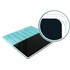 Floortex FCVGM1414TP Floortex Cleartex Glacier Teal & Black Plan & Grid Glass Dry-Erase Board - 14" x 14"