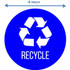 HLS Commercial HLSKERCYCLE3 HLS Commercial Refuse Bin Icon Sticker