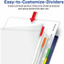 Avery Avery&reg; 16741 Avery&reg; Clear Easy View Durable Plastic Dividers 8 tabs, 1 set