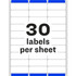 Avery Avery&reg; 8460 Avery&reg; Easy Peel White Inkjet Mailing Labels