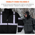 Tenacious Holdings, Inc Ergodyne 25649 Ergodyne GloWear 8377 Thermal Bomber Hi-Vis Jacket
