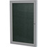 Ghent Manufacturing, Inc Ghent PA12418VX183 Ghent 1 Door Enclosed Vinyl Bulletin Board with Satin Frame