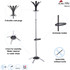 Alba, Inc Alba PMCLEO Alba Chrome Coat Stand