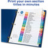 Avery Avery&reg; 11129 Avery&reg; Ready Index&reg; Table of Content Dividers for Laser and Inkjet Printers, 1-31
