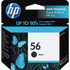 HP Inc. HP C6656AN HP 56 (C6656AN) Original Inkjet Ink Cartridge - Black - 1 Each