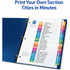 Avery Avery&reg; 11831 Avery&reg; Ready Index 31 Tab Dividers, Customizable TOC, 6 Sets