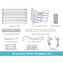 Amax Inc Bostitch LEDUC96CCTAC Bostitch Smart Under Cabinet Lighting Kit