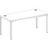 Norstar Office Products Inc Boss SGSD001201 Boss Desk with 2 Round Grommets Norstar Office Products Inc Boss SGSD001201 Boss Desk with 2 Round Grommets