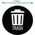 HLS Commercial HLSKERTRASH3 HLS Commercial Refuse Bin Icon Sticker