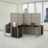 Bush Industries, Inc Bush Business Furniture EODH560MR-03K Bush Business Furniture Easy Office 60W 2 Person L Shaped Cubicle Desk Workstation with 66H Panels