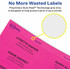 Avery Avery&reg; 5976 Avery&reg; 2"x 4" Neon Shipping Labels with Sure Feed, 1,000 Labels (5976)