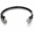 C2G 00808 C2G 1ft Cat6 Snagless Shielded (STP) Ethernet Cable - Cat6 Network Patch Cable - Black