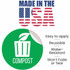 HLS Commercial HLSKERCCOMP3 HLS Commercial Refuse Bin Icon Sticker