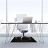 Floortex FC114860LEBV Advantagemat&reg; Black Vinyl Rectangular Chair Mat for Carpets - 48" x 60"