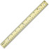Acme United Corporation Westcott 10702 Westcott Metal Edge English/Metric Wood Ruler