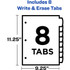 Avery Avery&reg; 16177 Avery&reg; Write & Erase Pocket Dividers