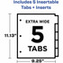 Avery Avery&reg; EW2135 Avery&reg; Big Tab Extra-Wide Insertable Dividers