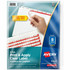 Avery Avery&reg; CPK8 Avery&reg; Print & Apply Clear Label Dividers - Index Maker Easy Peel Printable Labels