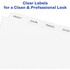 Avery Avery&reg; CPK8 Avery&reg; Print & Apply Clear Label Dividers - Index Maker Easy Peel Printable Labels