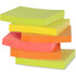 Business Source 16451 Business Source Repositionable Neon Notes