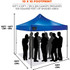 Tenacious Holdings, Inc Shax 12905 Shax 6000 Heavy-Duty Pop-Up Tent - 10ft x 10ft / 3m x 3m