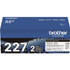 Brother Industries, Ltd Brother TN227 2PK Brother TN227 Original High Yield Laser Toner Cartridge - Twin-pack - Black - 2 / Box