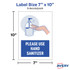 Avery Avery&reg; 83179 Avery&reg; Surface Safe USE HAND SANITIZER Wall Decals