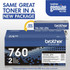 Brother Industries, Ltd Brother TN760 2PK Brother TN760 Original High Yield Laser Toner Cartridge - Twin-pack - Black - 2 / Box