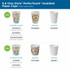 Georgia Pacific Corp. Dixie 5310DXCT Dixie PerfecTouch 10 oz Insulated Paper Hot Coffee Cups by GP Pro