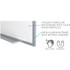 Ghent Manufacturing, Inc Ghent M4-44-4 Ghent Hygienic Porcelain Whiteboard with Aluminum Frame