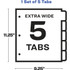 Avery Avery&reg; EW2135C Avery&reg; Big Tab Extra-Wide Insertable Dividers