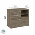 Bush Industries, Inc Bush Business Furniture HYF130MHSU-Z Bush Business Furniture Hybrid Office Storage Cabinet with Drawers and Shelves