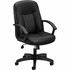 The HON Company HON BSXVL601SB11 HON High-Back Executive Chair | Center-Tilt | Fixed Arms | Black SofThread Leather