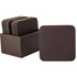 Dacasso Limited, Inc Dacasso A3443 Dacasso Leather Square Coaster Set