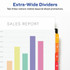 Avery Avery&reg; RIEW8 Avery&reg; Ready Index Extra-Wide Binder Dividers - Customizable Table of Contents