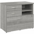 Bush Industries, Inc Bush Business Furniture HYF130PGSU-Z Bush Business Furniture Hybrid Office Storage Cabinet with Drawers and Shelves