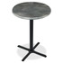Holland Bar Stools Co. Holland Bar Stools OD36RBLKSTL Holland Bar Stools Utility Table Top