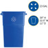 Genuine Joe 57258 Genuine Joe 23 Gallon Recycling Container