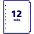 Avery Avery&reg; 11315 Avery&reg; Monthly Preprinted Tab Dividers