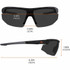 Tenacious Holdings, Inc Ergodyne 59035 Ergodyne Skullerz SKOLL Anti-Scratch & Enhanced Anti-Fog Safety Glasses, Sunglasses