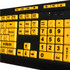 Adesso, Inc Adesso AKB-132UY Adesso Luminous 4X Large Print Multimedia Desktop Keyboard