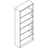 The HON Company HON HONS82ABCS HON Brigade Steel Bookcase | 6 Shelves | 34-1/2"W | Charcoal Finish