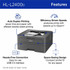 Brother Industries, Ltd Brother HLL2400D Brother HL-L2400D Compact Monochrome Laser Printer, Duplex, USB-connected, clear, sharp black & white printing