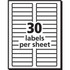 Avery Avery&reg; 5029 Avery&reg; Clear Top Tab Filing Labels