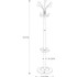 Alba, Inc Alba PMCLAS Alba Classic Coat Stand