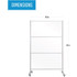 Bi-silque S.A Bi-silque DSP273046 Bi-silque Mobile Glass Panel Divider