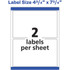 Avery Avery&reg; 6876 Avery&reg; Print to the Edge Shipping Labels, 4-3/4" x 7-3/4" , 50 Labels (6876)