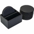 Dacasso Limited, Inc Dacasso A1335 Dacasso Leatherette Round Coaster Set