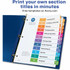 Avery Avery&reg; 11073 Avery&reg; Ready Index Custom TOC Binder Dividers